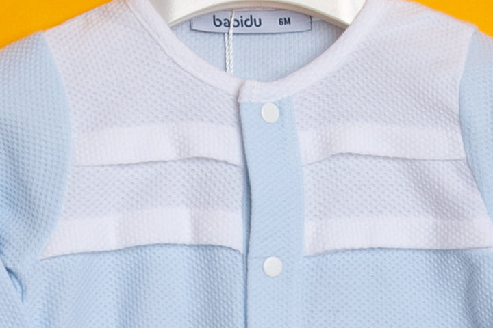Light blue baby overall