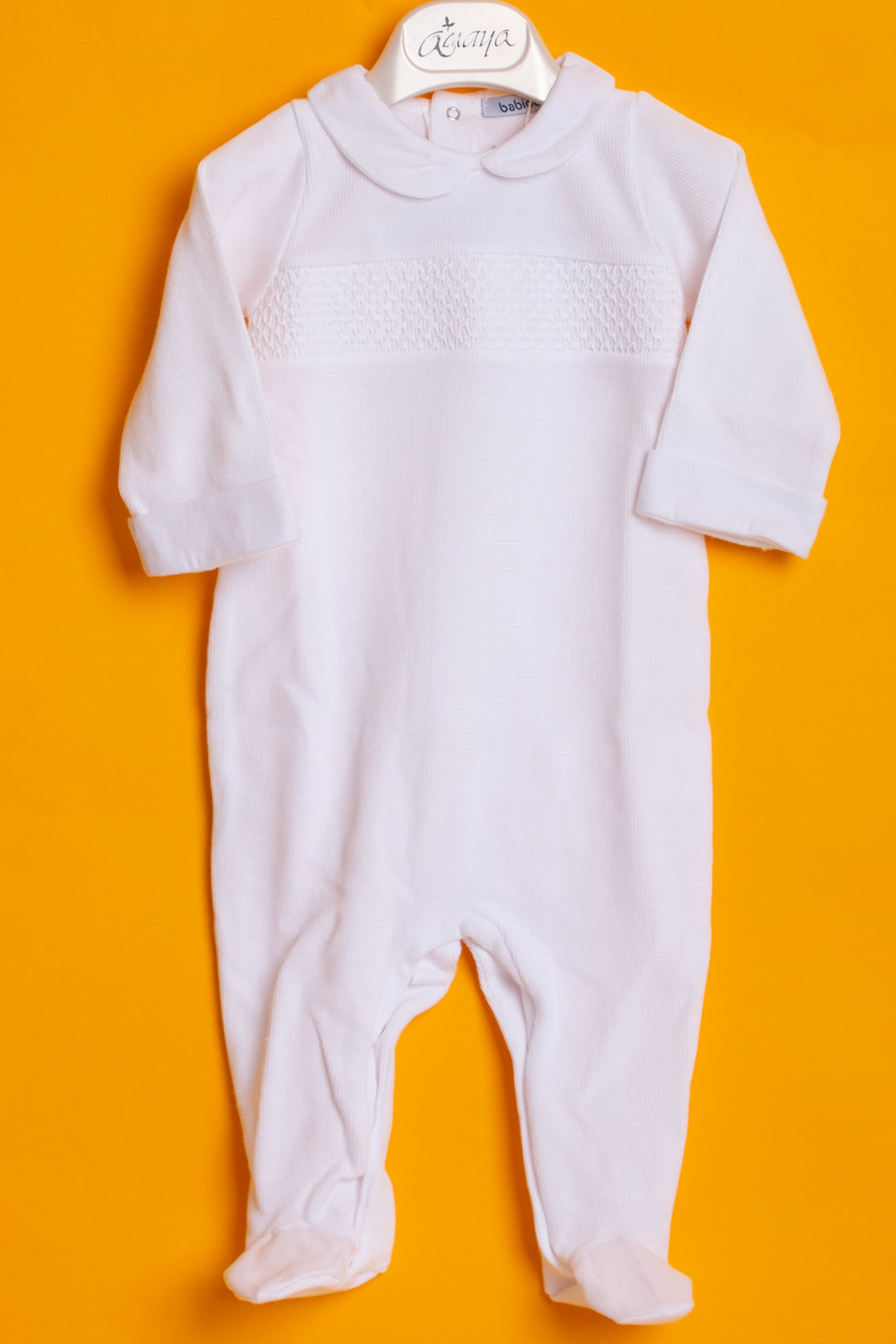 White one piece baby pyjama