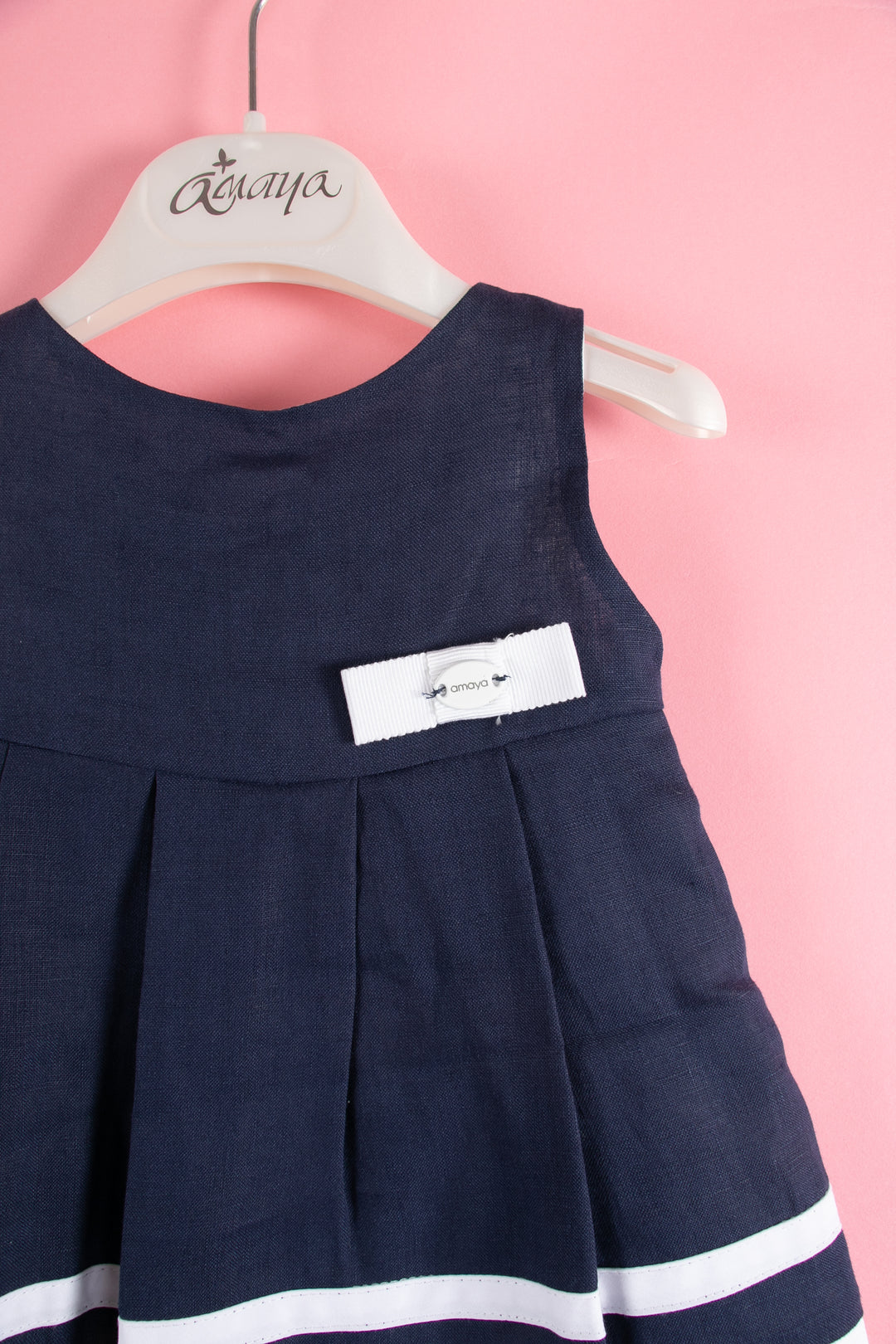 Navy blue Girls dress - made in Spain