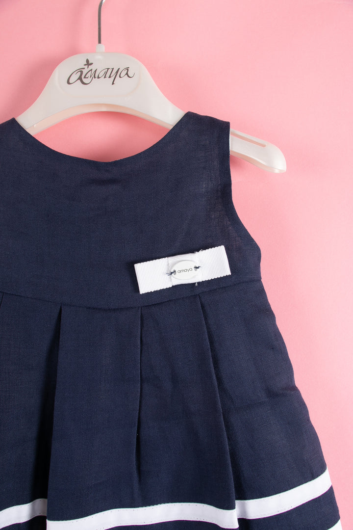 Navy blue Girls dress - made in Spain