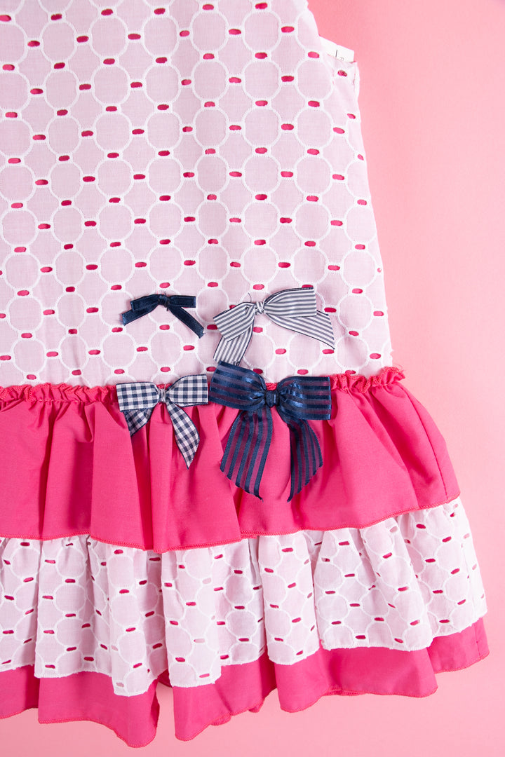 Fuchsia Girls dress - made in Spain