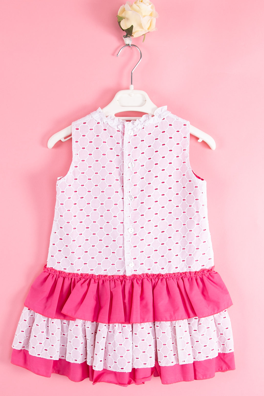 Fuchsia Girls dress - made in Spain
