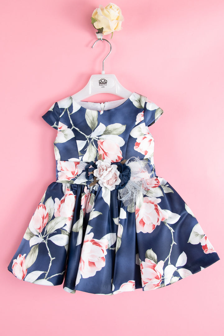 Navy blue Girls dress - made in Spain