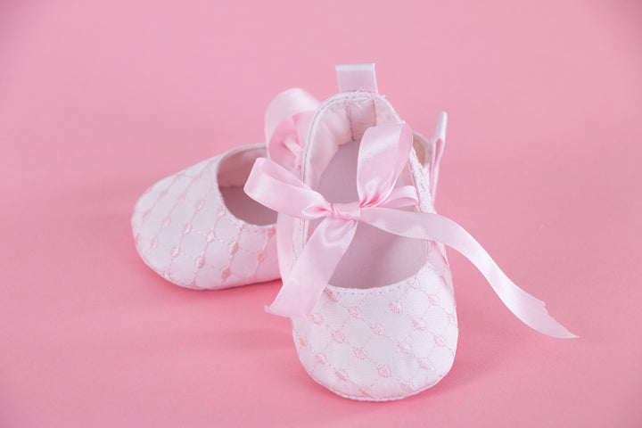 Pink baby shoes