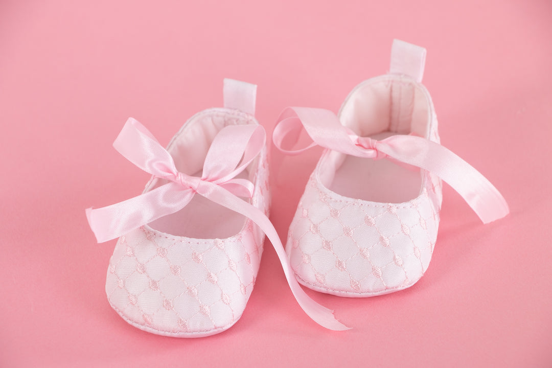 Pink baby shoes