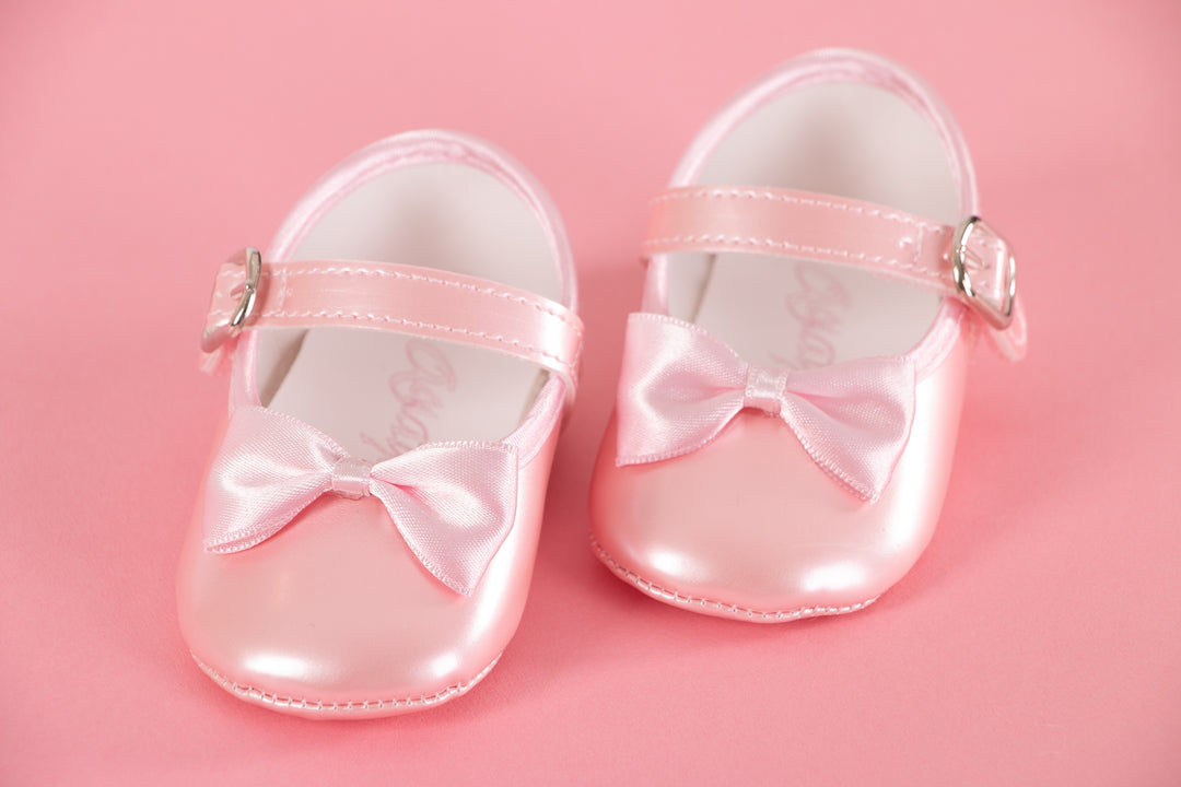 Pink baby shoes