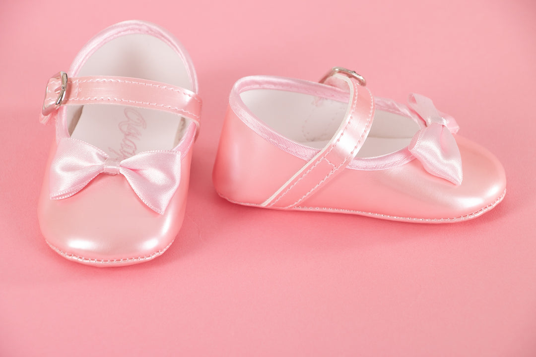 Pink baby shoes