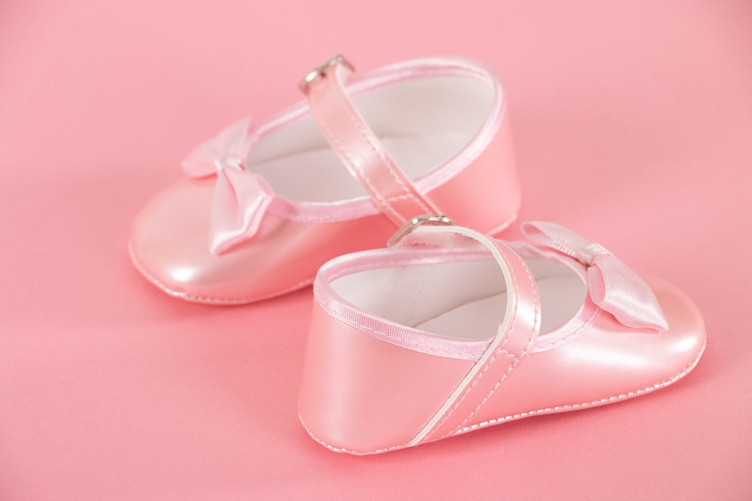 Pink baby shoes