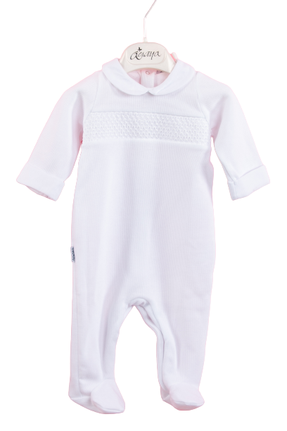 White one piece baby pyjama