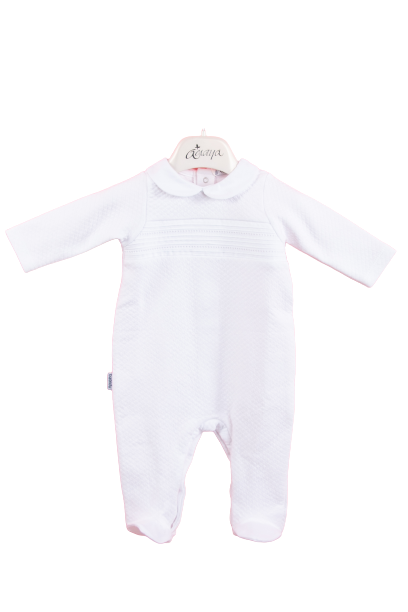 White one piece baby pyjama