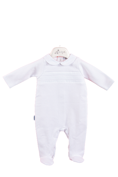 White one piece baby pyjama