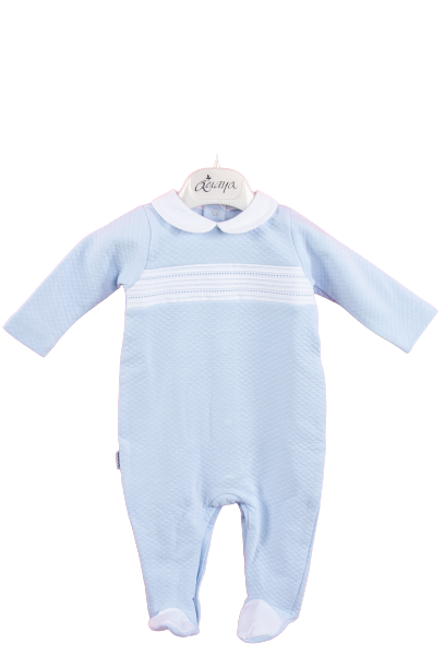 Light blue one piece baby pyjama