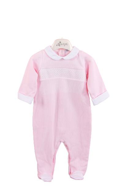 Pink baby overall