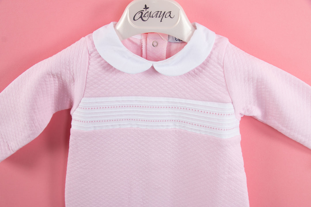 pink baby overall pyjama