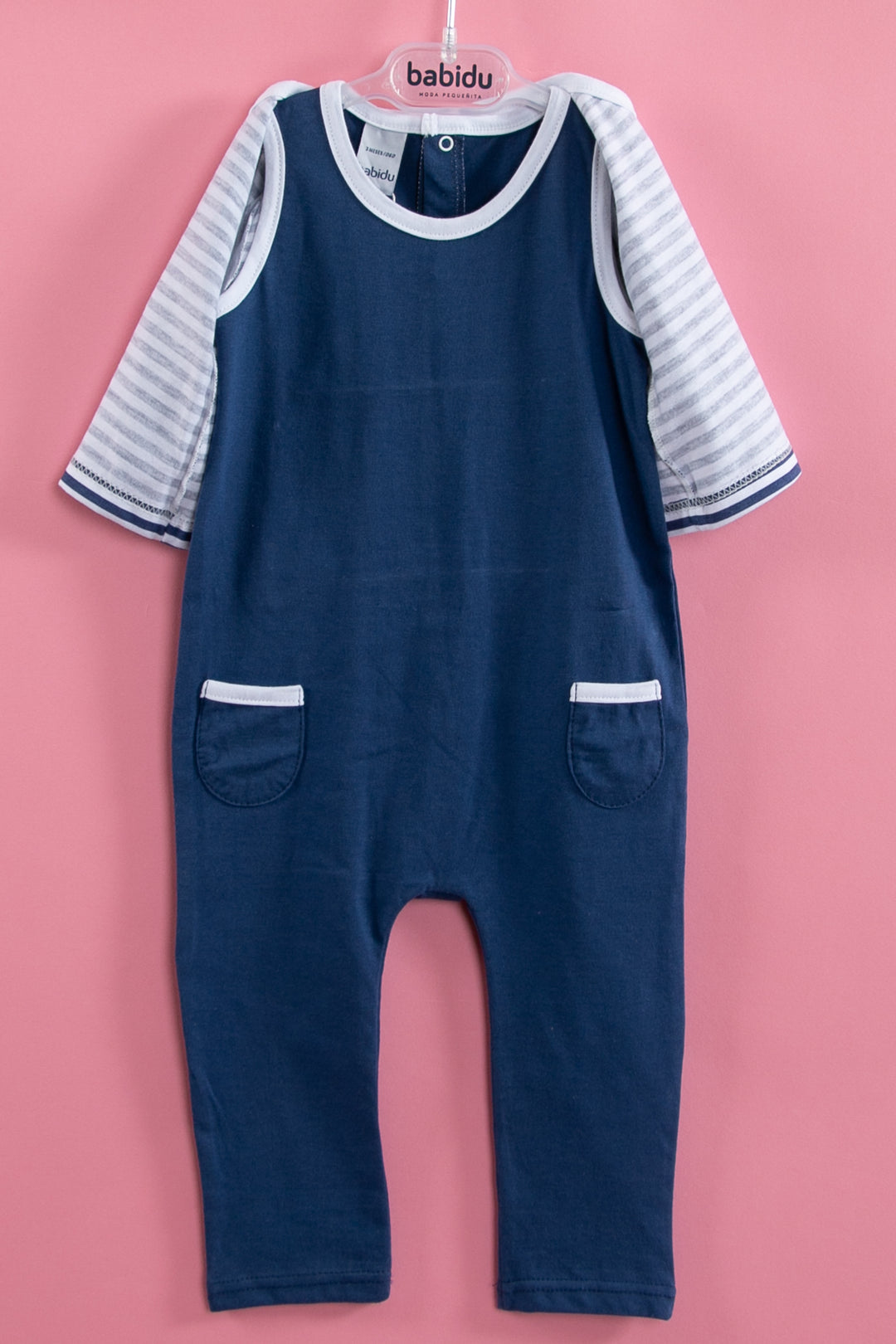 Navy blue 3 pieces baby pyjama