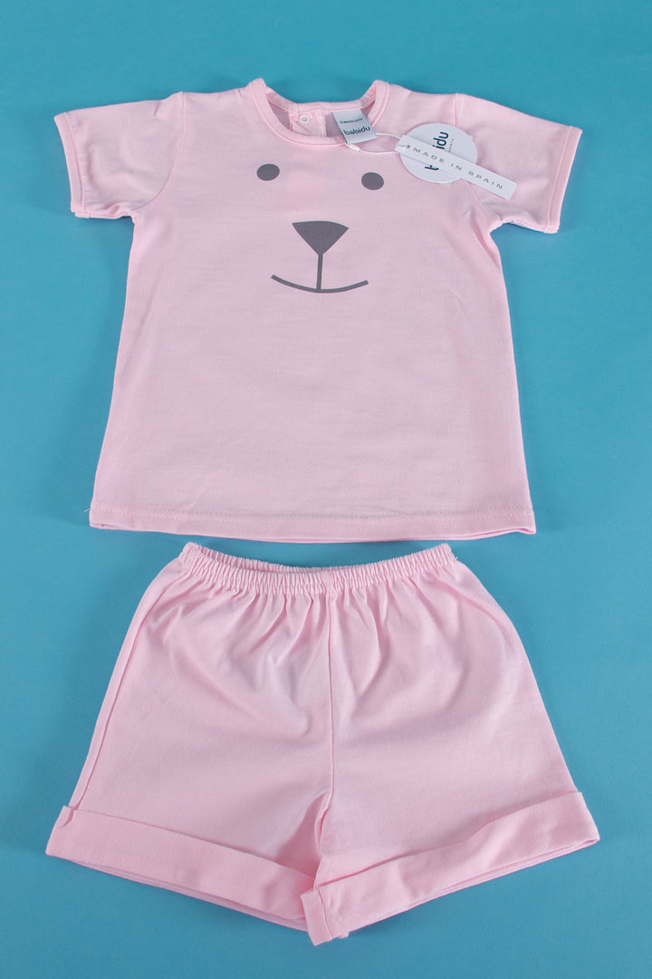 Pink Bear pyjama Set