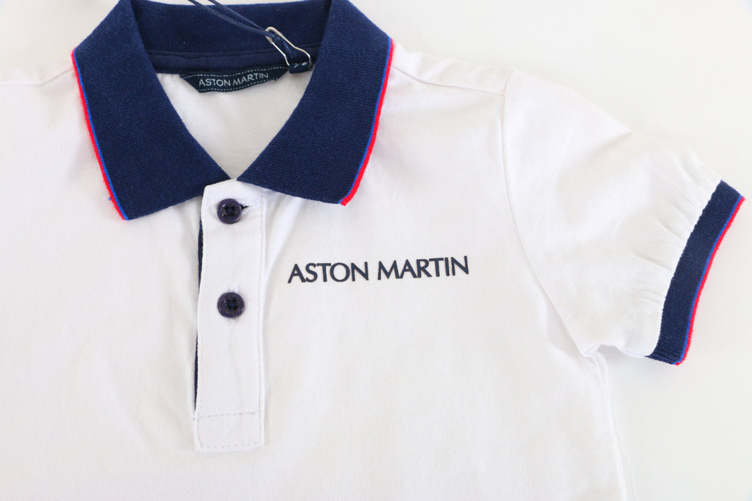 White Aston Martin Polo Shirt