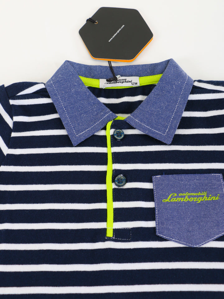 Navy Blue Lamborghini Polo Shirt