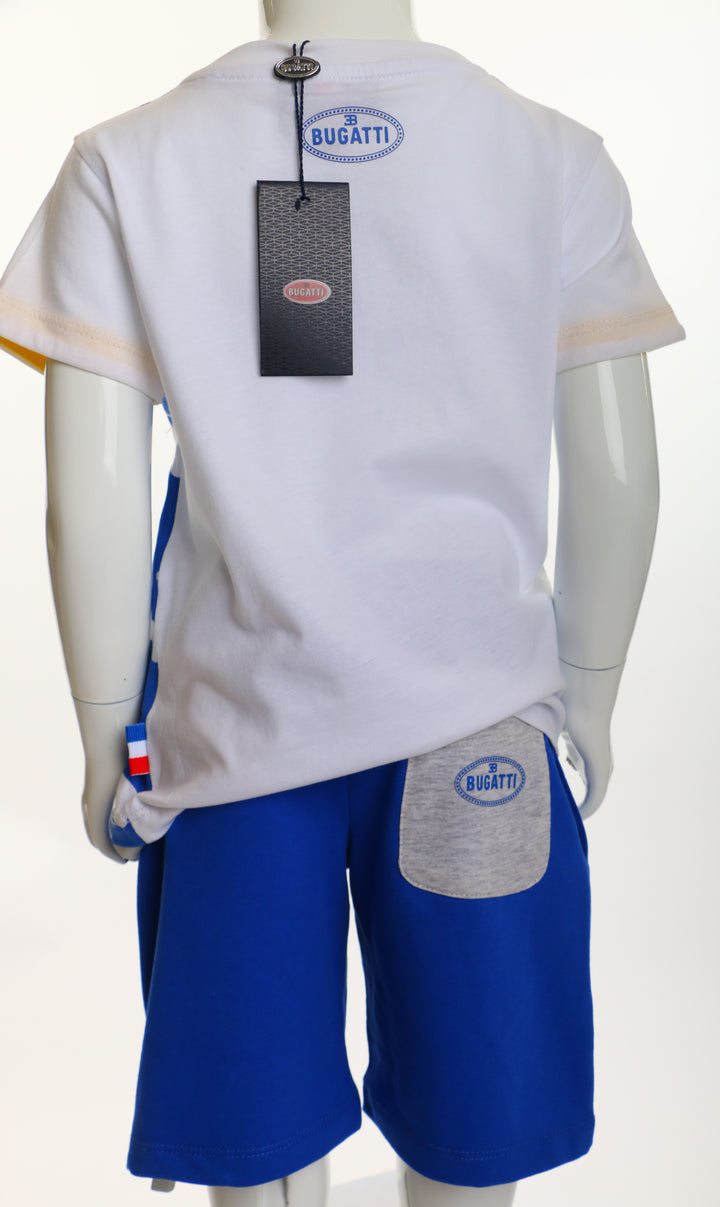 Blue and white boys set - Bugatti