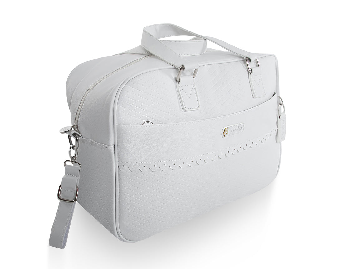 White Large Baby Changing Bag