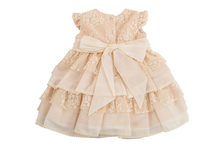Beige Dress with Light Beige Belt