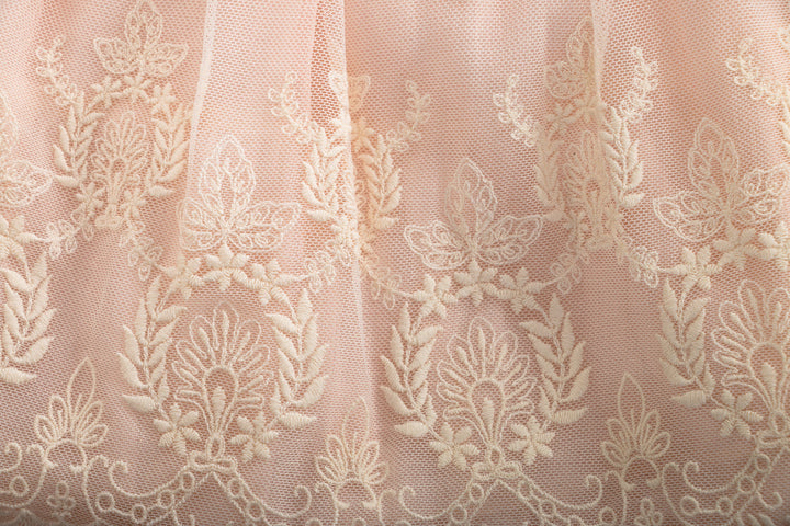 Pink and Beige Dress