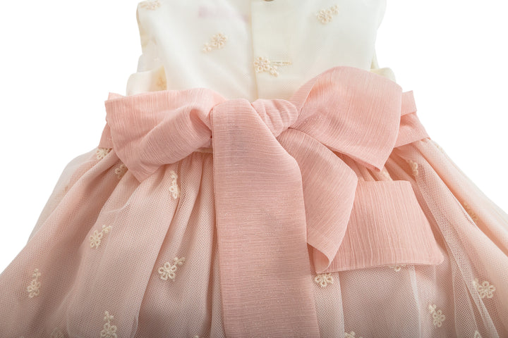Pink and Beige Dress