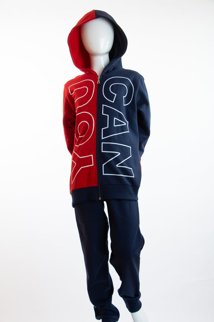 Red and Navy Blue Training Suit