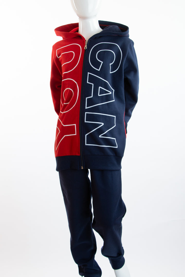 Red and Navy Blue Training Suit