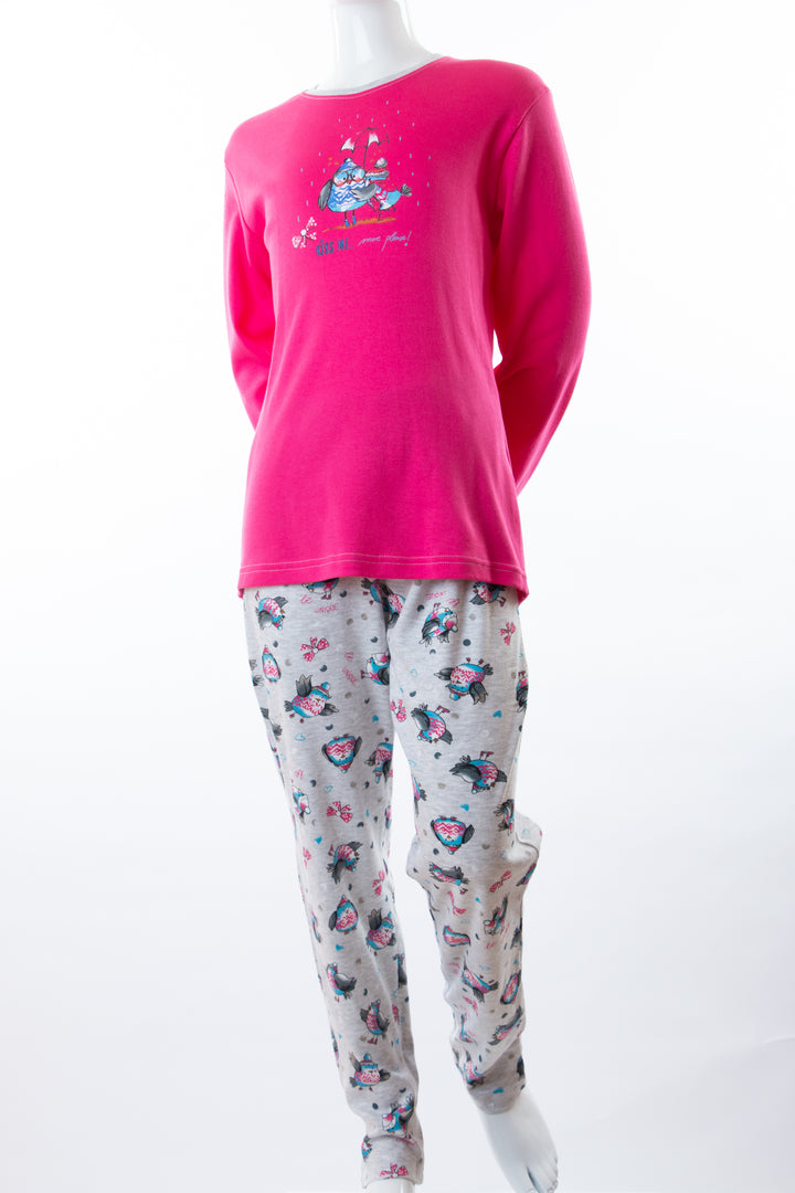 Fuchsia and multi colored  Pyjama