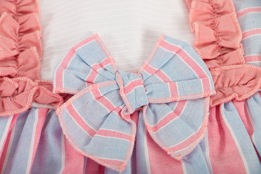 Pink and Light Blue Dress