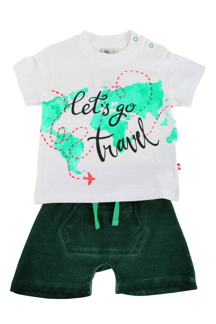 Green Two Piece Boys Set