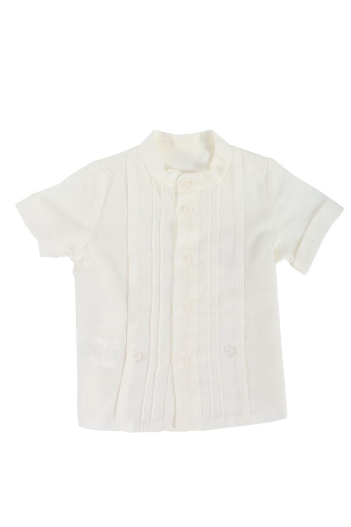 White and Beige color Boys Set