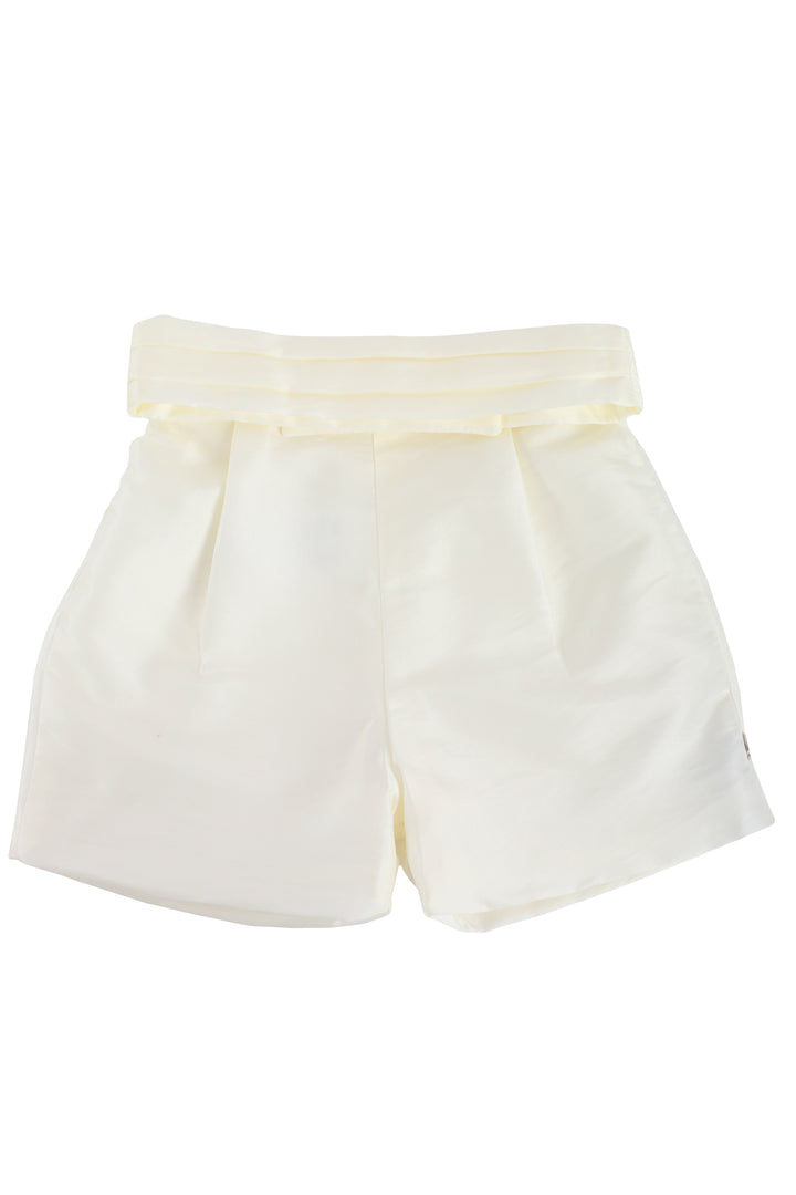 White and Beige color Boys Set