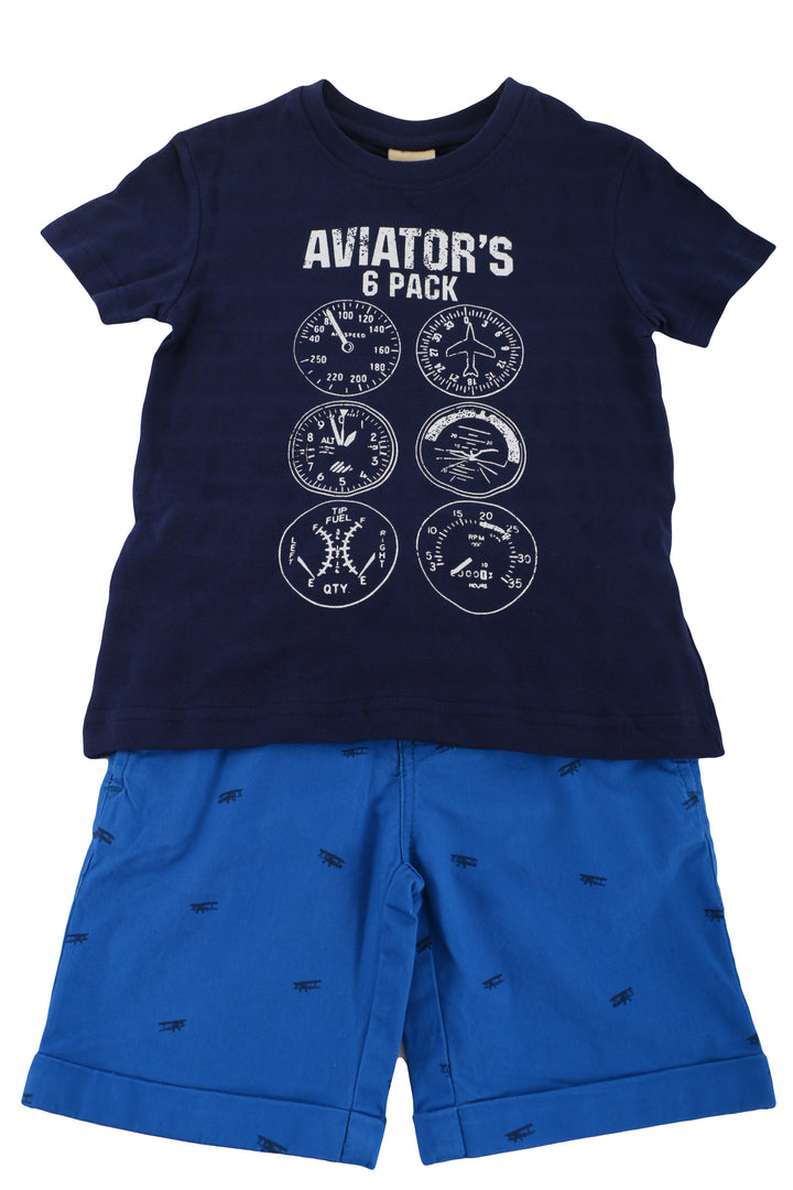 Navy Blue and Blue Boys Set