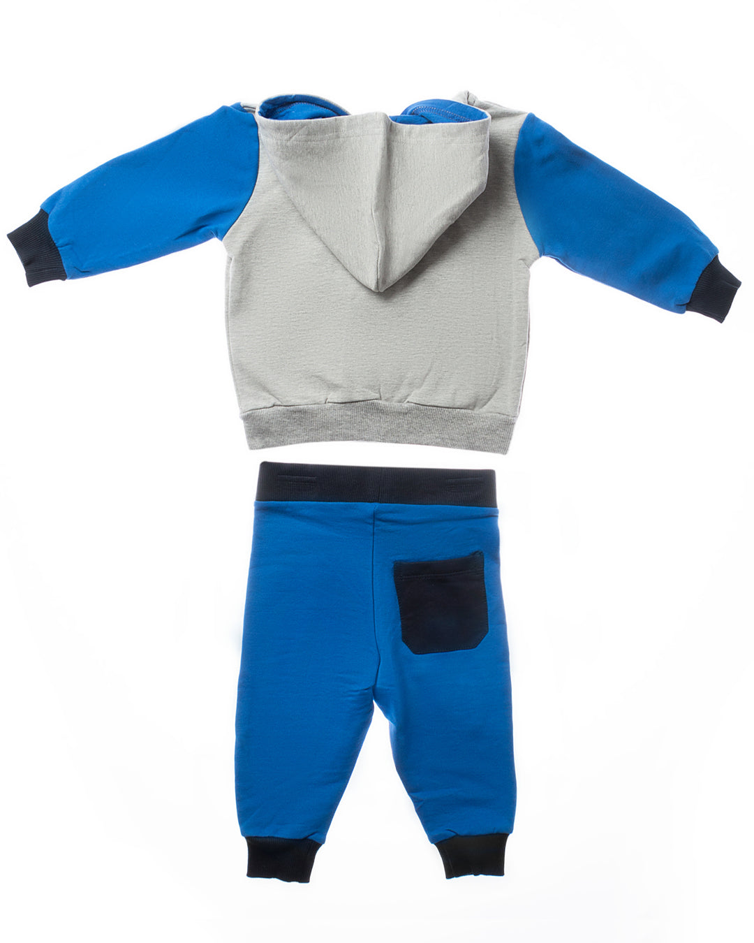 Grey and Blue Training Suit