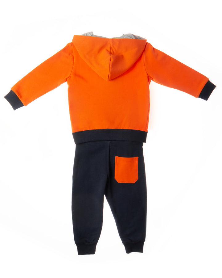 Orange and Black Training  Suit