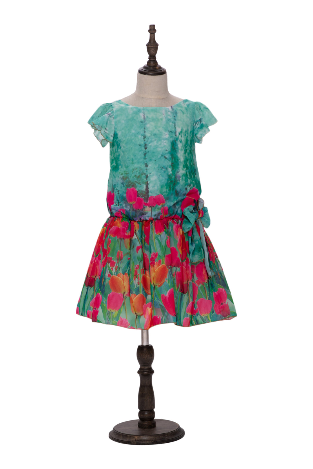 Green Floral Dress