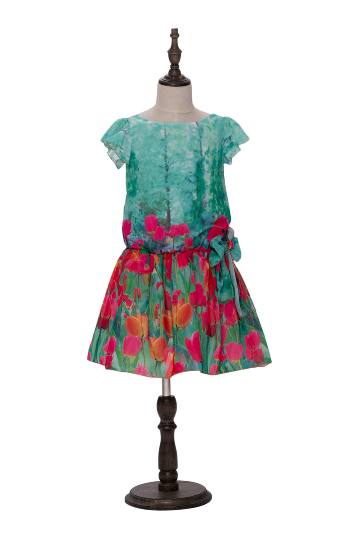 Green Floral Dress