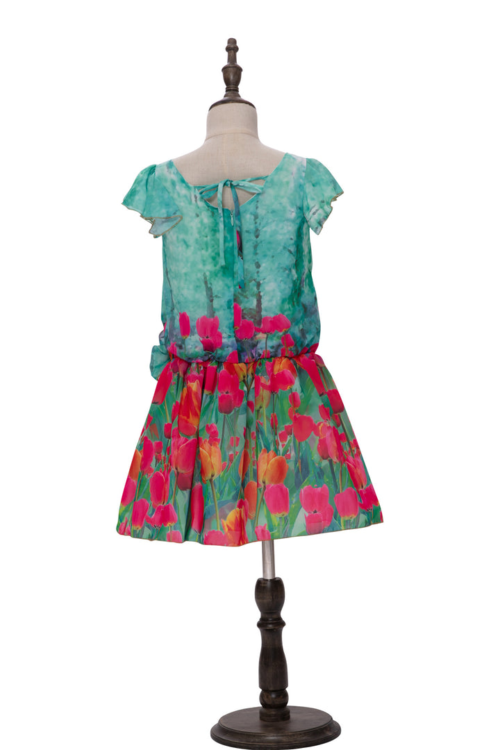 Green Floral Dress