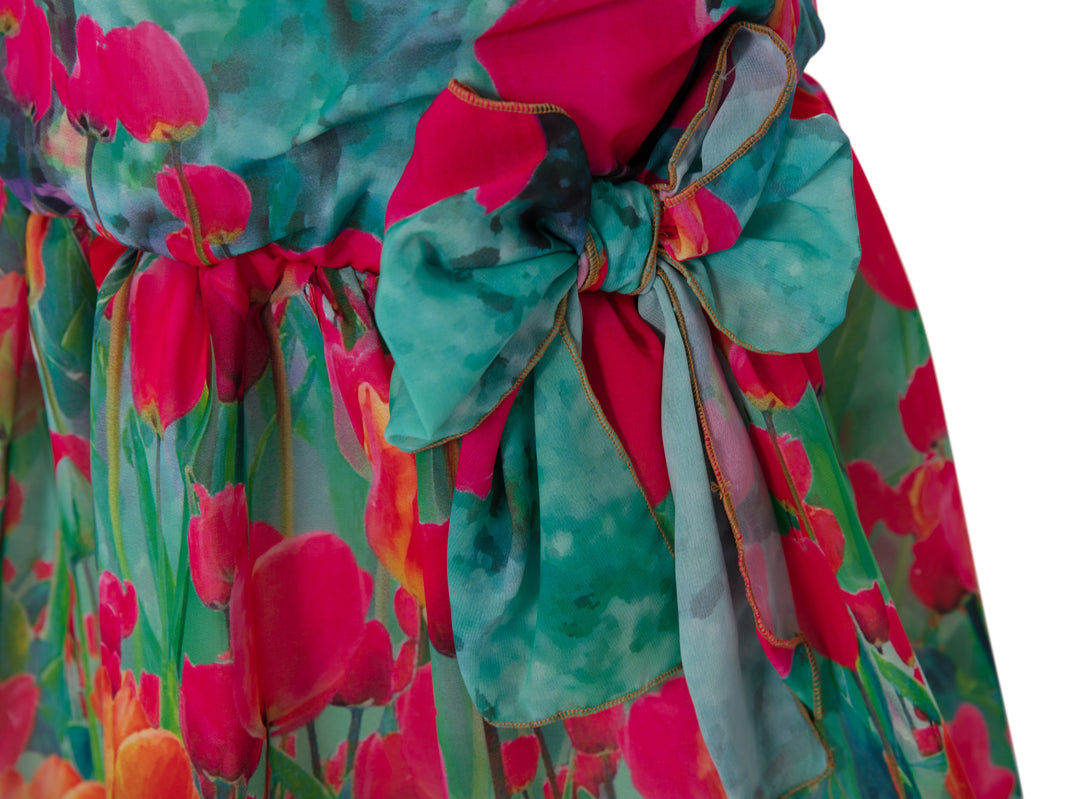 Green Floral Dress