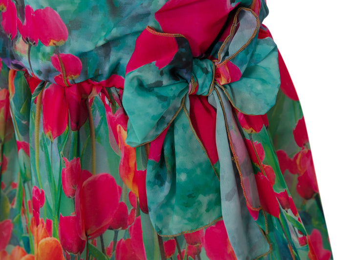 Green Floral Dress