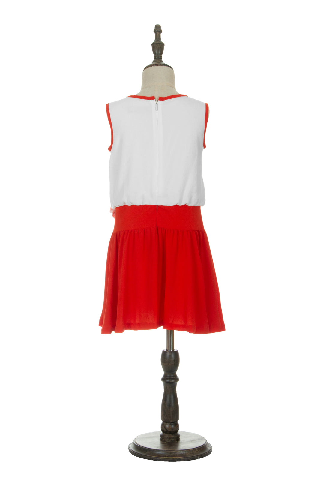 White and red dress