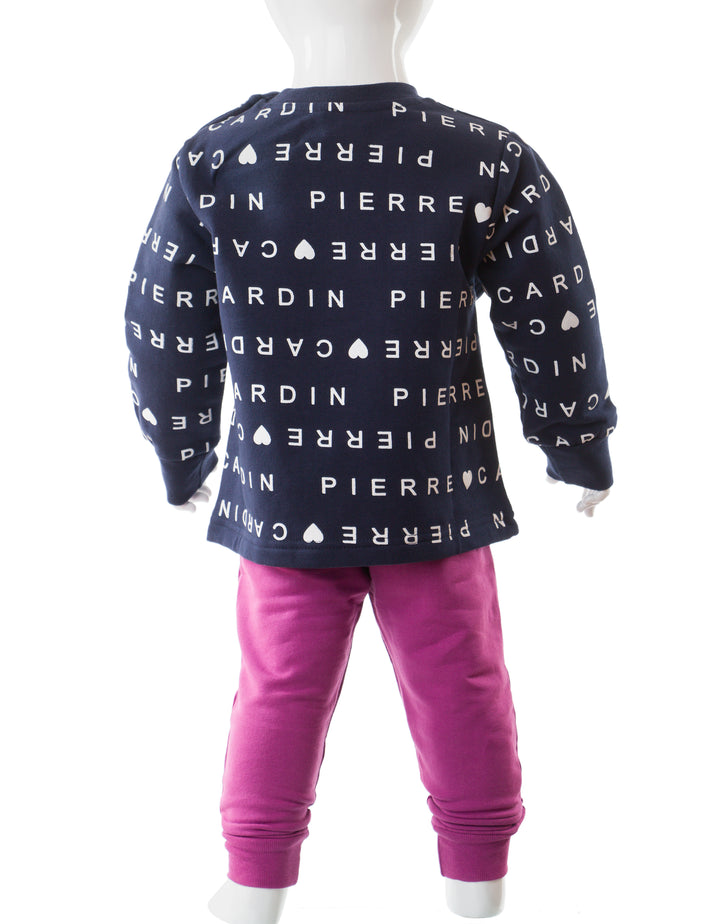 Navy Blue and Fuchsia Training Suit