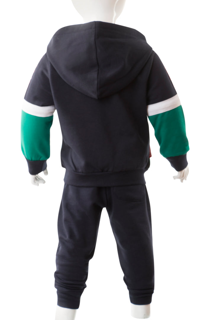 Green and Navy Blue Training Suit