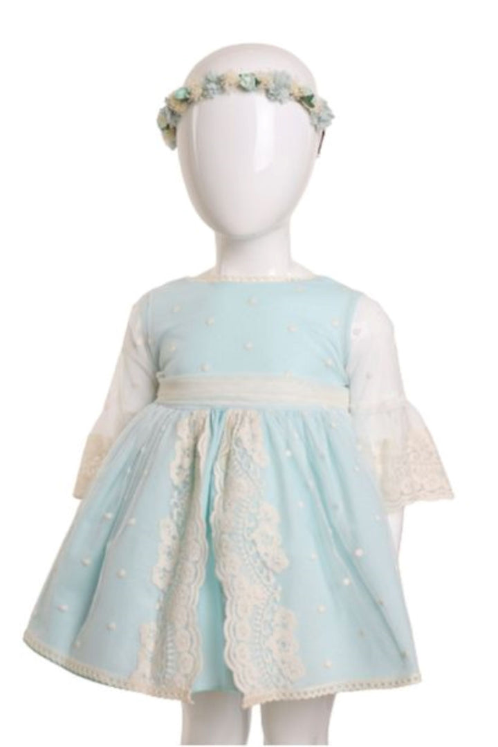 GREEN-L DRESS WITH OUT TAJ