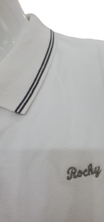 White Polo Shirt - Long Sleeve