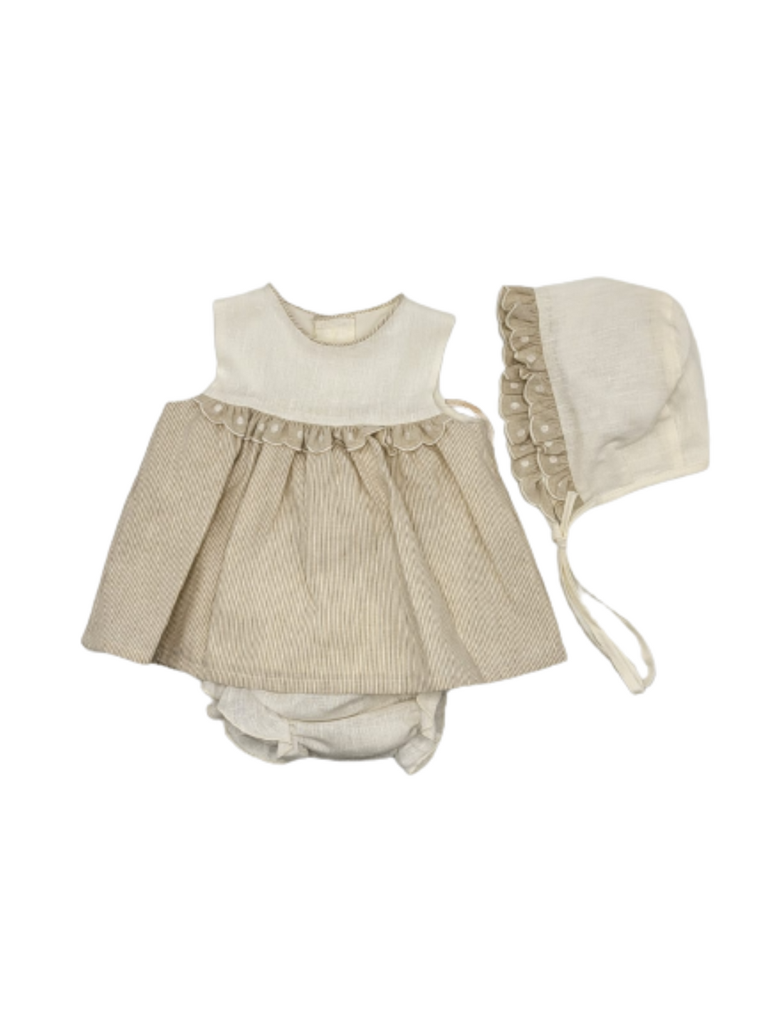 BEIGE BABY DRESS