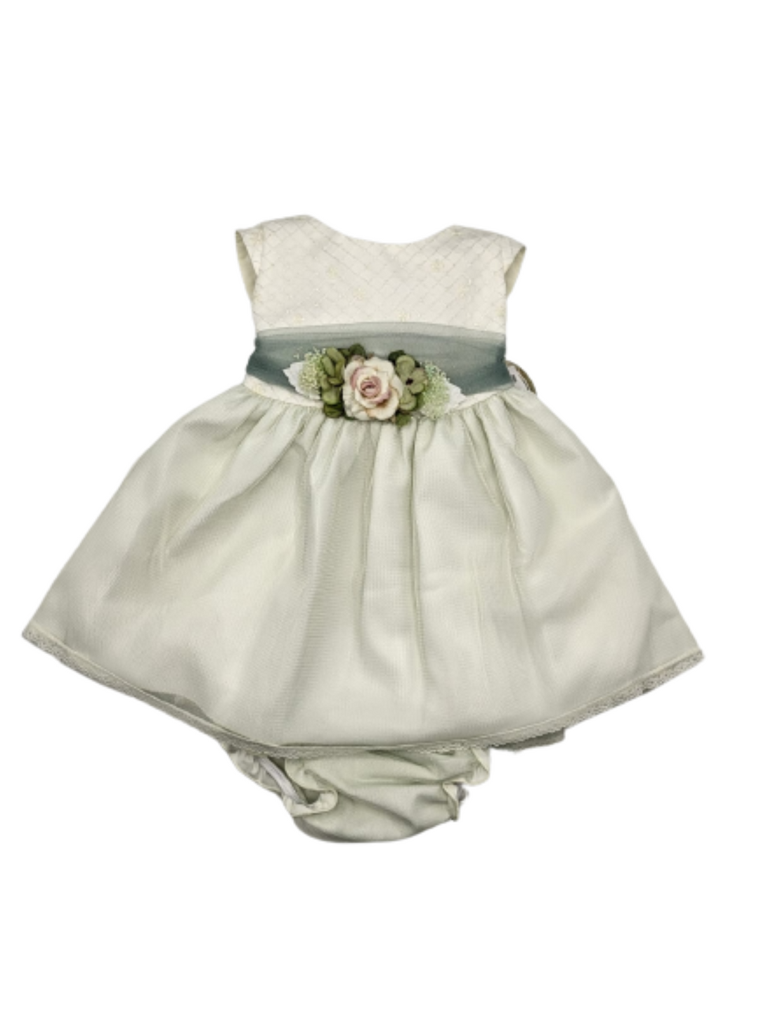 GREEN BABY DRESS