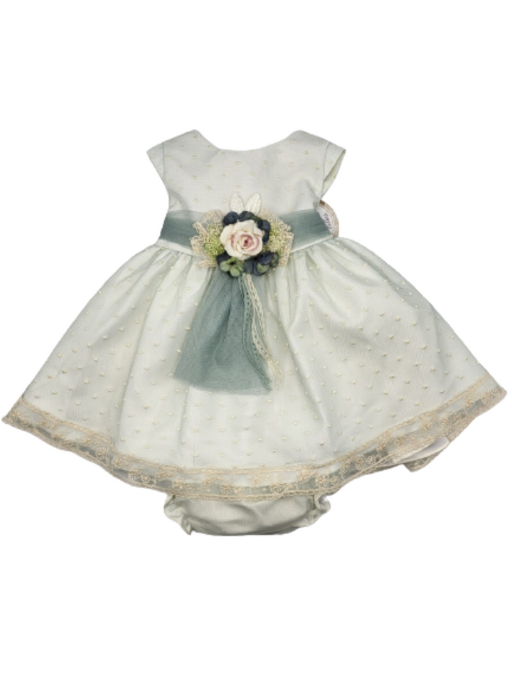 GREEN BABY DRESS
